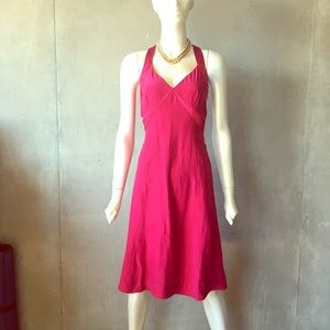 Magenta/fuschia Ann Taylor Silk Dress, Sz 2
